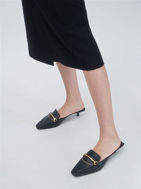 charles and keith mules|charles and keith black mules.